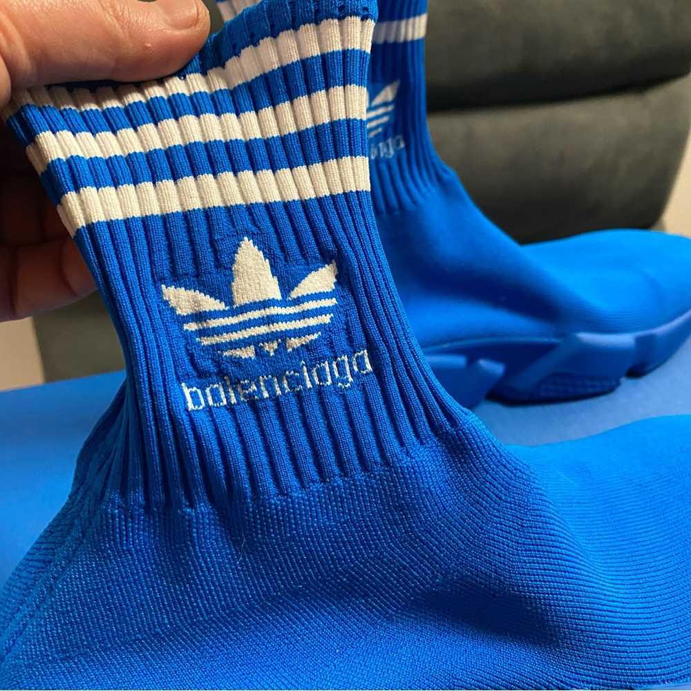 Balenciaga Adidas Sock sneakers in blue - Picture 5 of 11